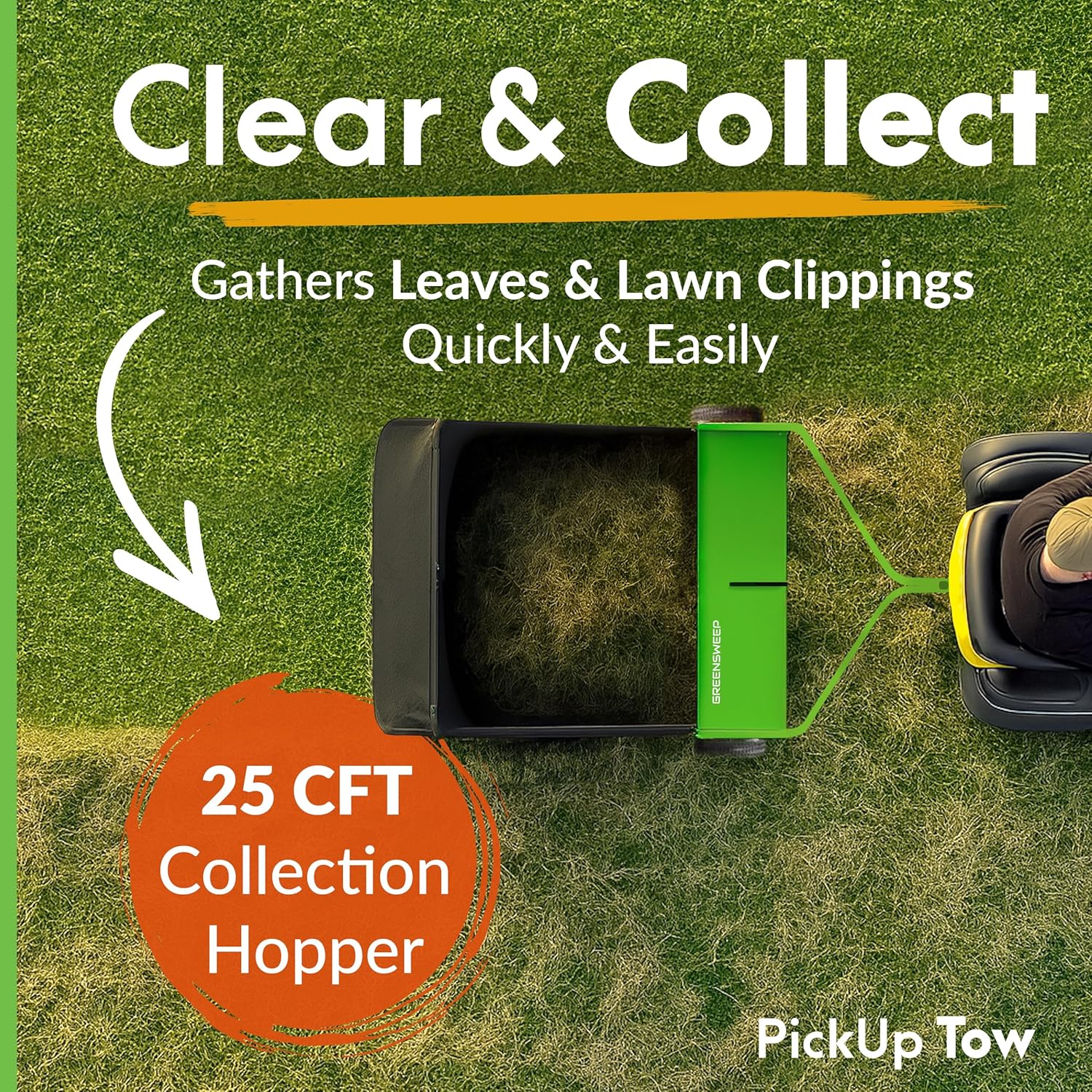 GreenSweep Pickup Tow 42-Inch Lawn Sweeper