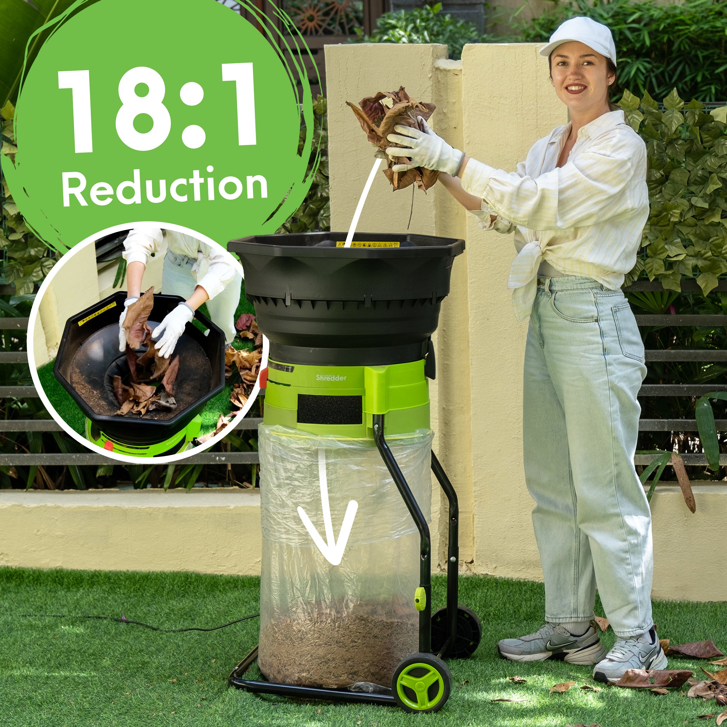 GreenSweep Bladeless Leaf Shredder & Mulcher