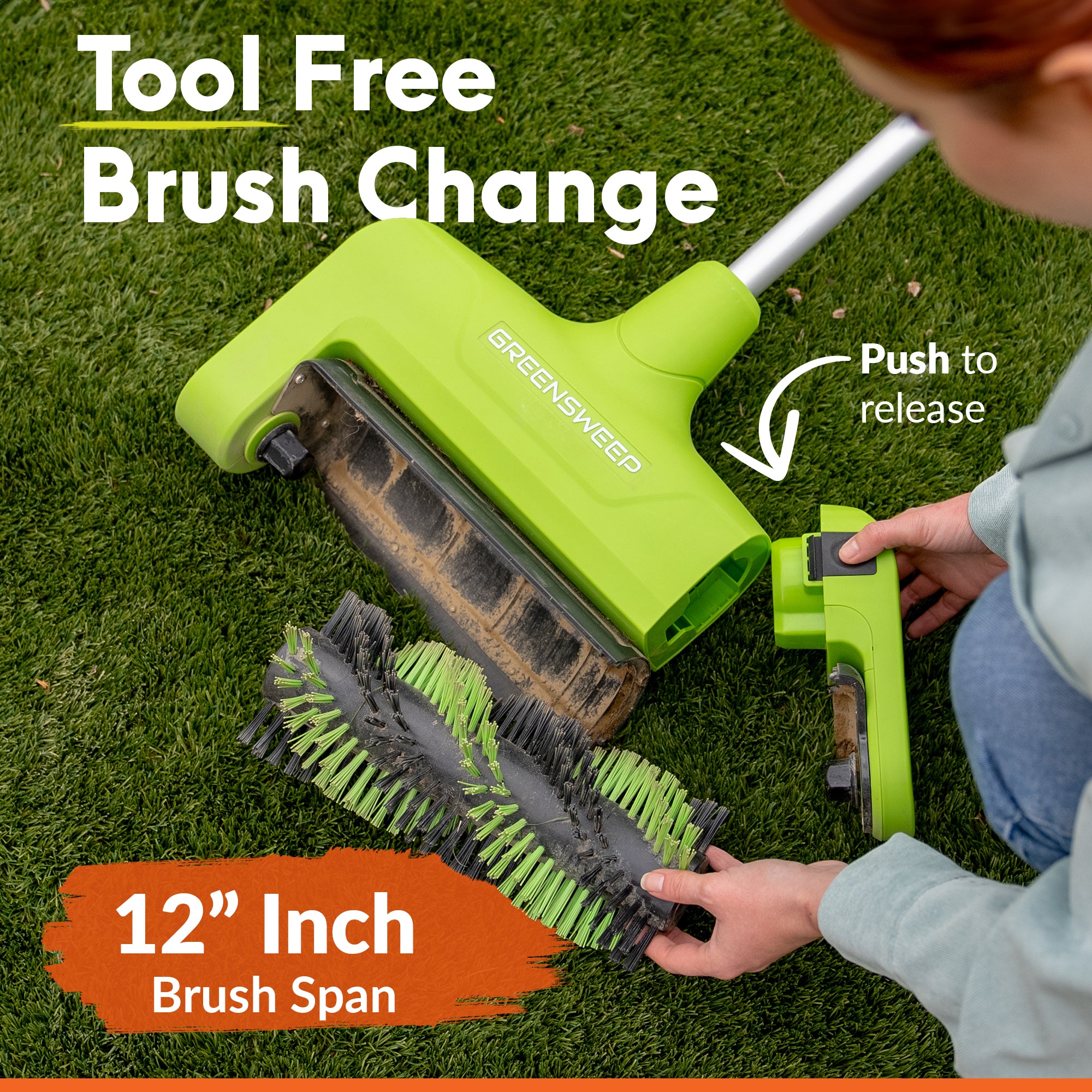 ReviverVolt | Cordless Artificial Grass Power Broom