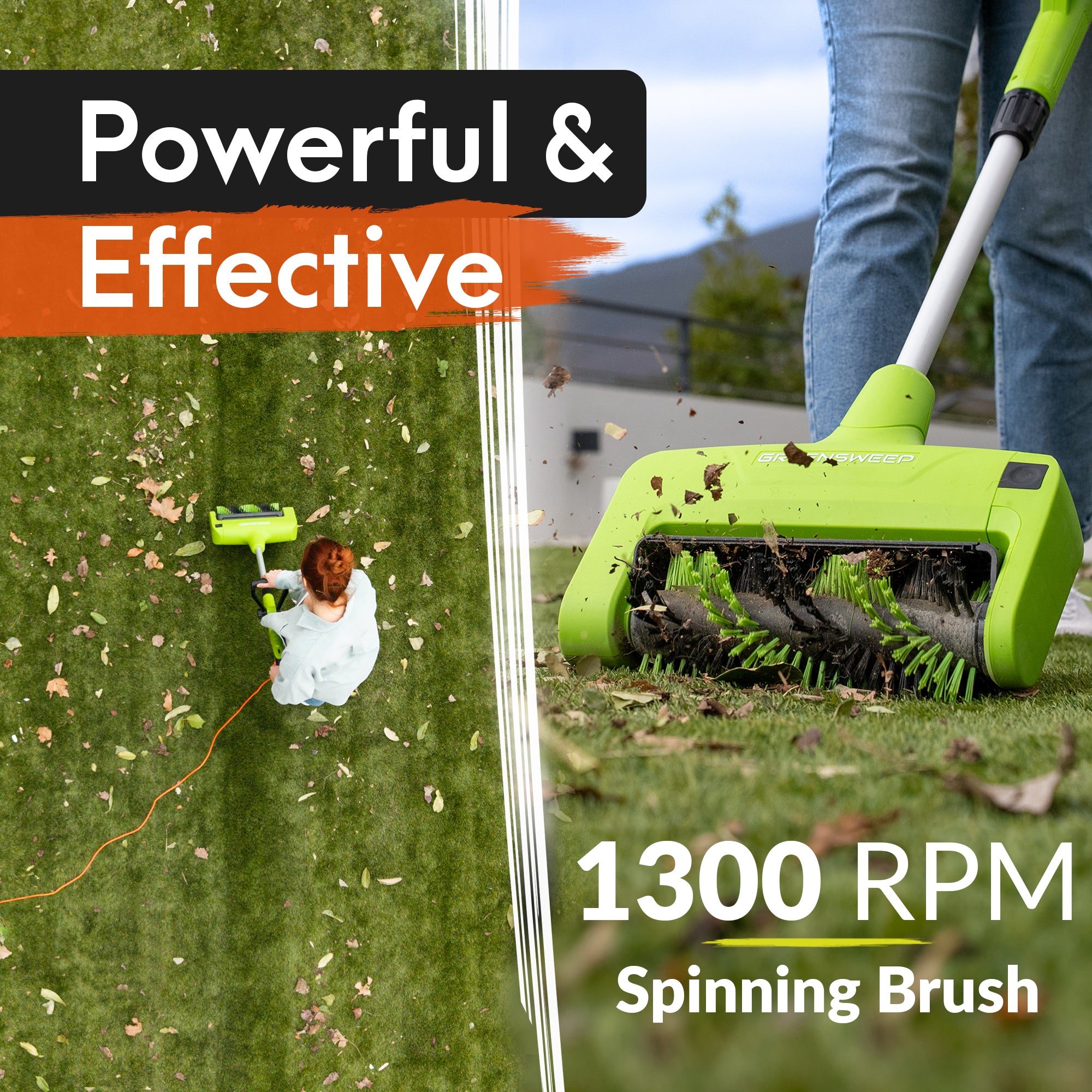 Reviver | Corded Artificial Grass Power Broom