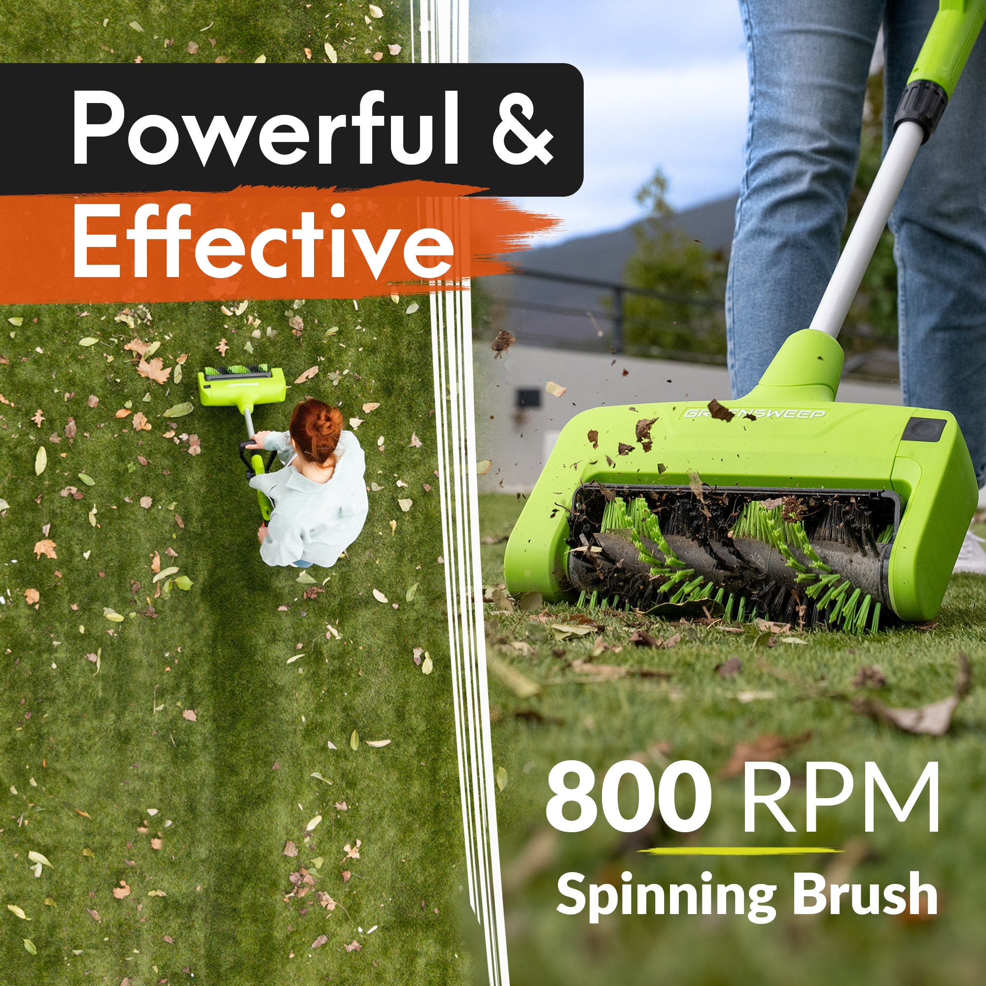 ReviverVolt | Cordless Artificial Grass Power Broom